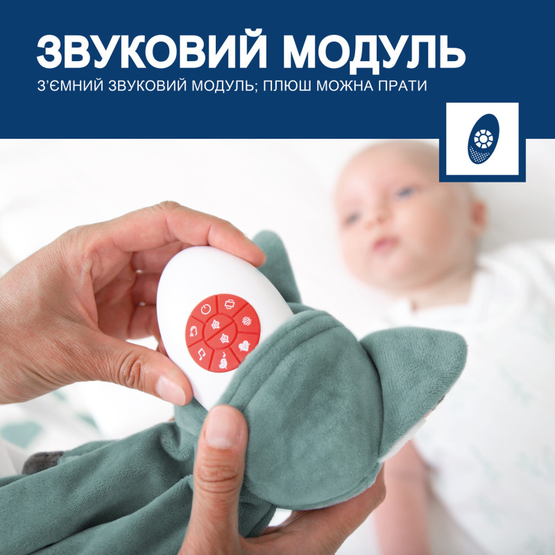 Комфортер з білим шумом та заспокійливими мелодіями Zazu Кролик BECKY