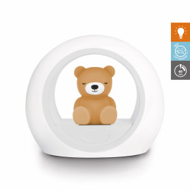 Нічник зі звуковою активацією Zazu ведмедик BILLY коричневий