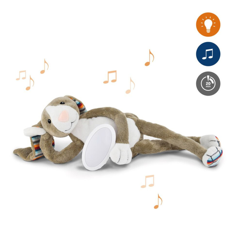 М’яка іграшка нічник з мелодіями Zazu Зайчик BO