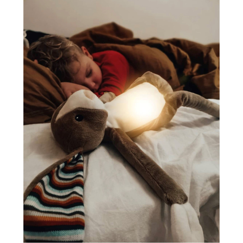 М’яка іграшка нічник з мелодіями Zazu Зайчик BO