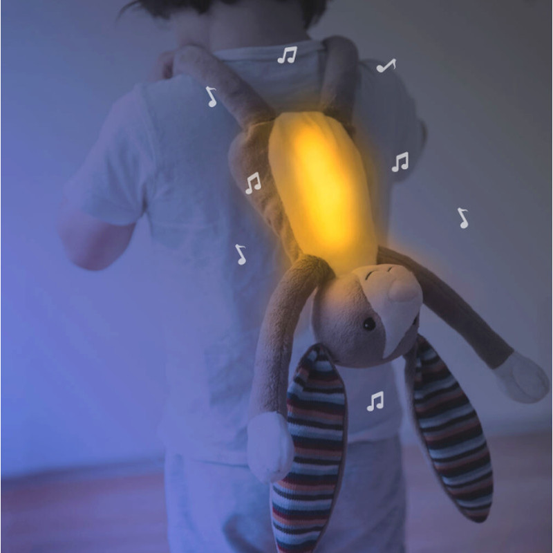 М’яка іграшка нічник з мелодіями Zazu Зайчик BO