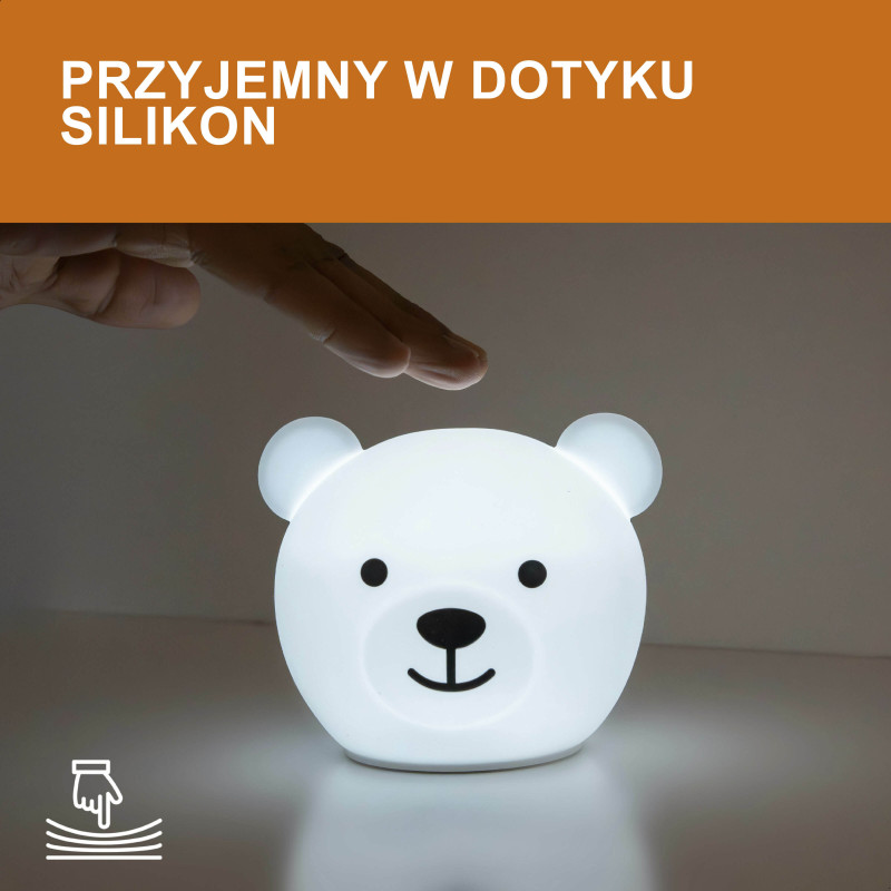 Нічник багатокольоровий Zazu ведмедик BOR