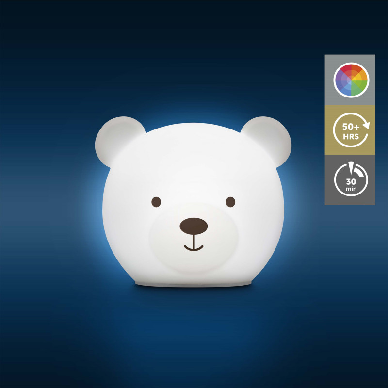 Нічник багатокольоровий Zazu ведмедик BOR