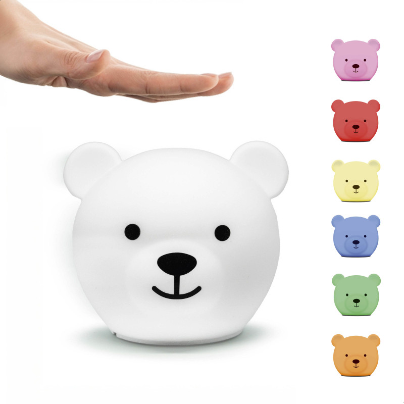 Нічник багатокольоровий Zazu ведмедик BOR