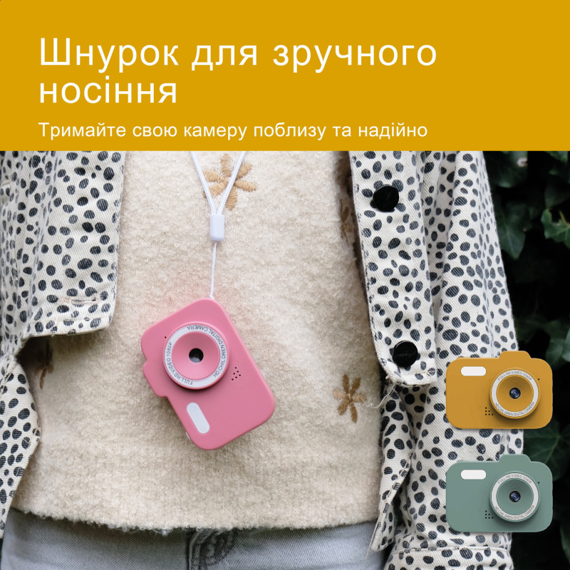 Дитяча цифрова фотокамера Zazu 48MP зелена