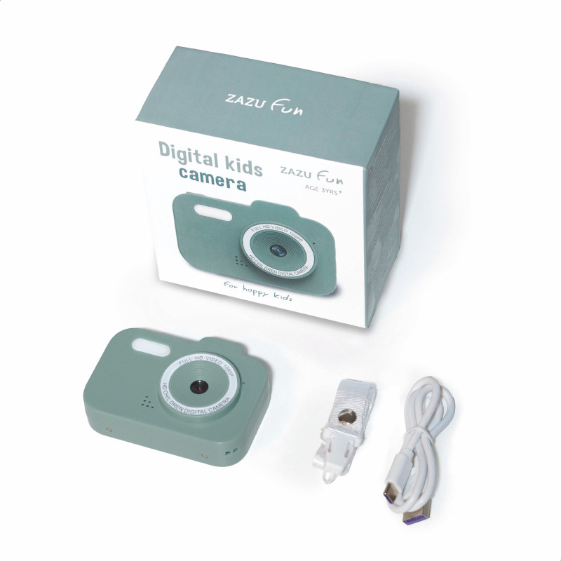 Дитяча цифрова фотокамера Zazu 48MP зелена