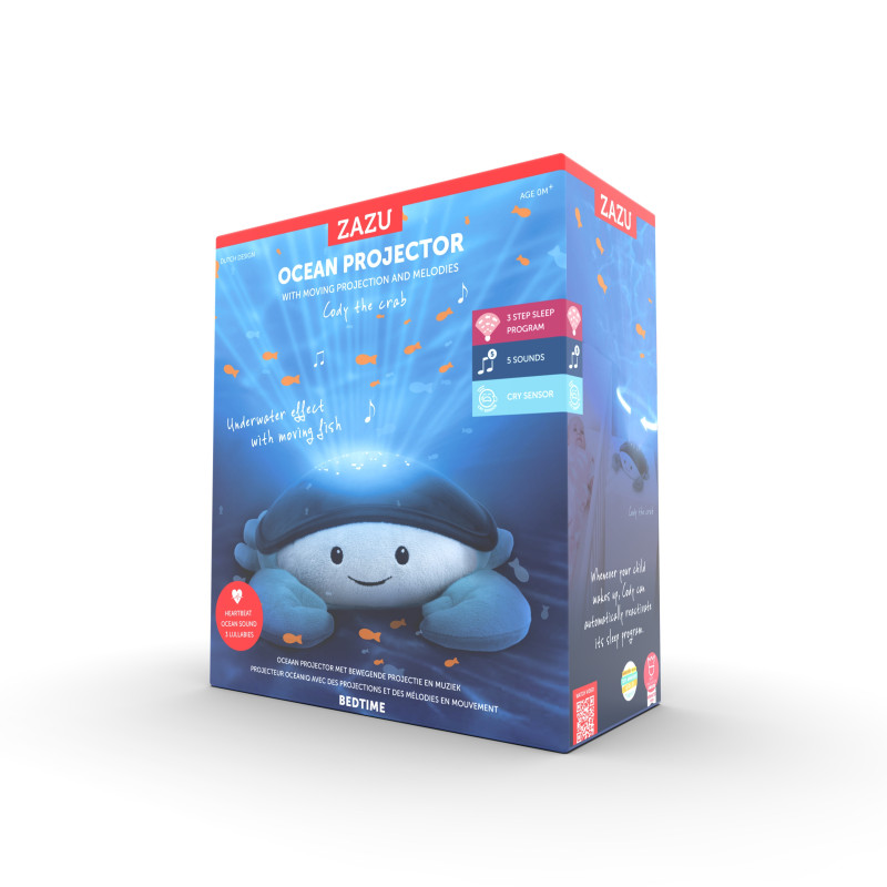Проектор з рухомою проекцією океану і мелодіями Zazu краб CODY