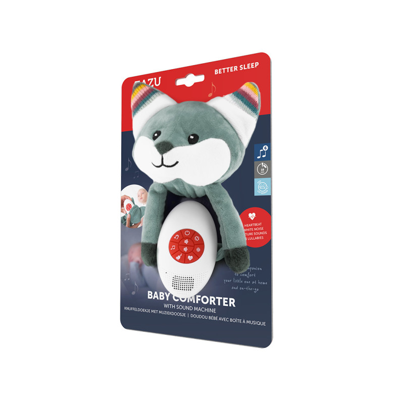 Комфортер з білим шумом та заспокійливими мелодіями Zazu Лисеня FELIX