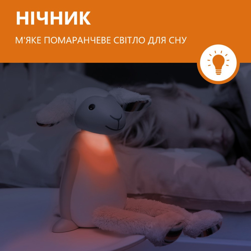 Нічник світильник з авто відключенням Zazu Баранець FIN