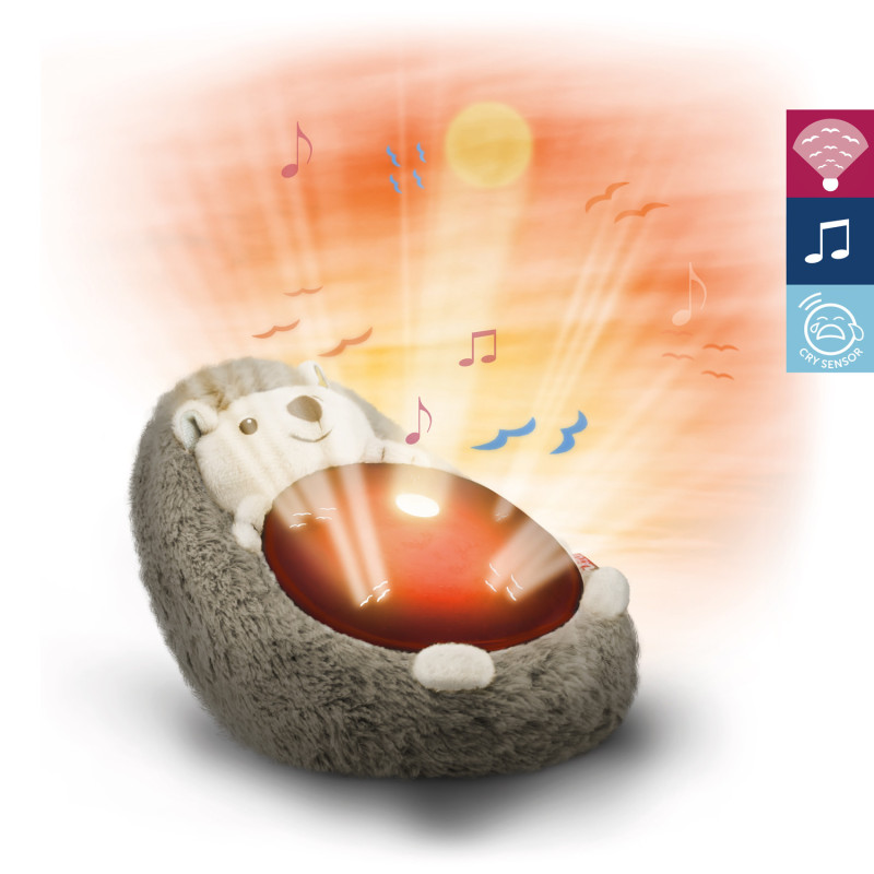 Проектор з рухомою проекцією заходу сонця і мелодіями Zazu їжачок HENRY