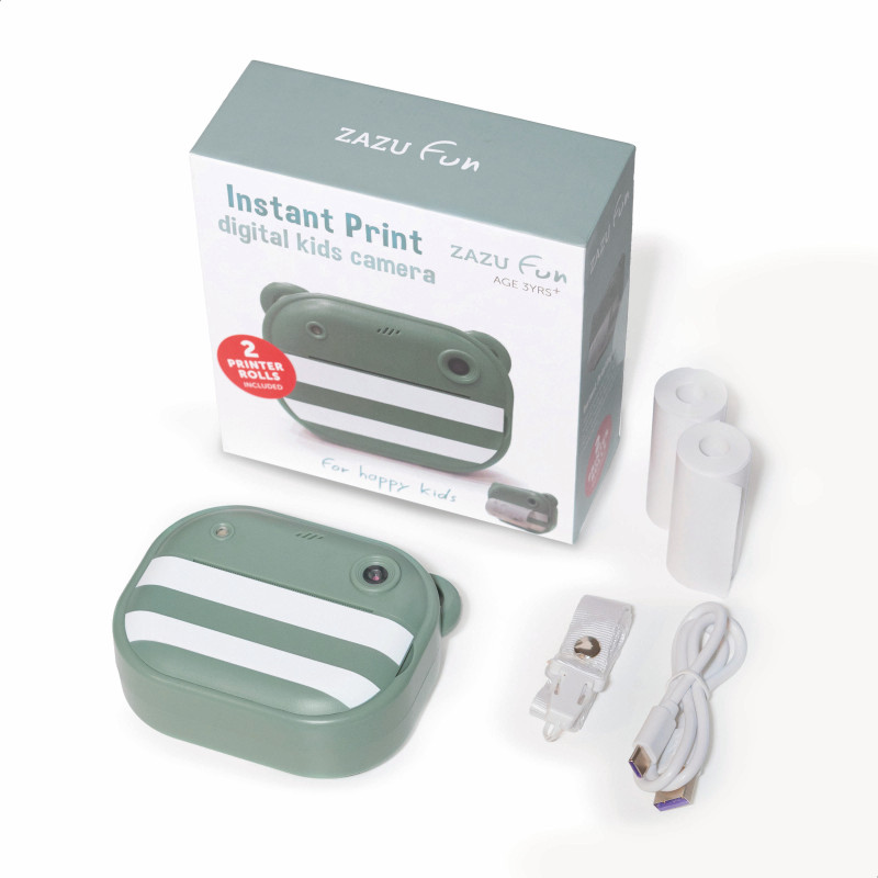 Дитяча цифрова фотокамера з миттєвим друком Zazu 48MP зелена