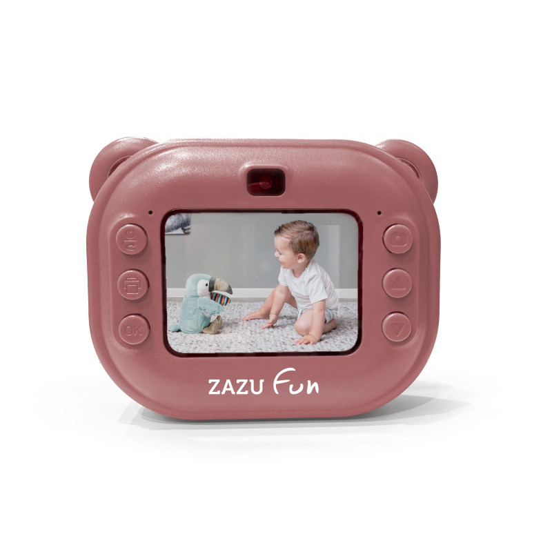Дитяча цифрова фотокамера з миттєвим друком Zazu 48MP рожева