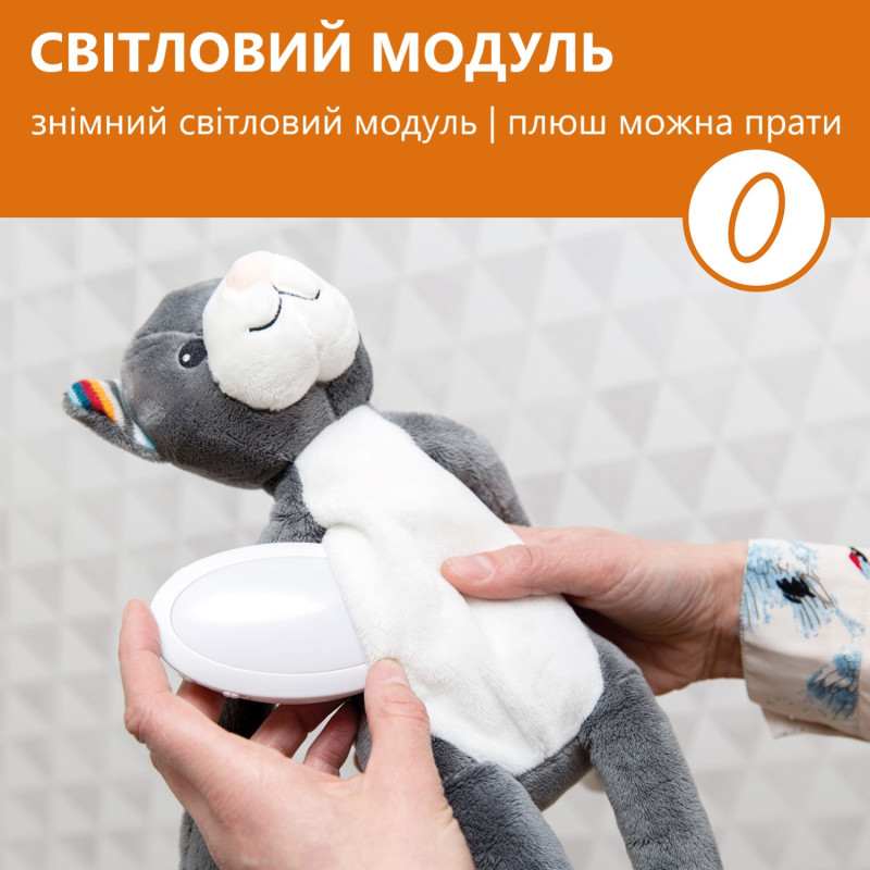 М’яка іграшка нічник з мелодіями Zazu Котик KATIE