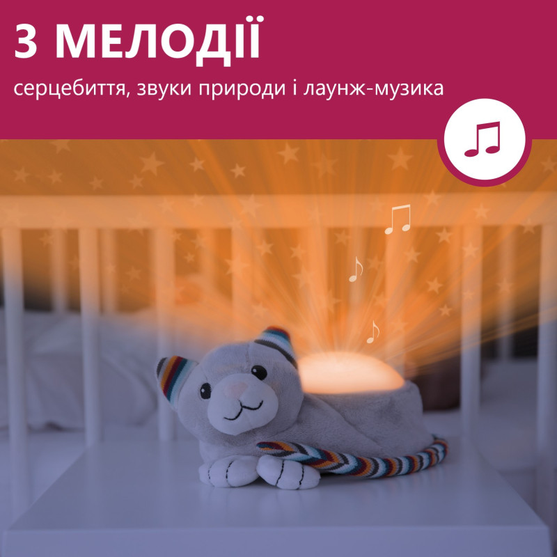 Проектор із заспокійливими мелодіями Zazu котик KIKI