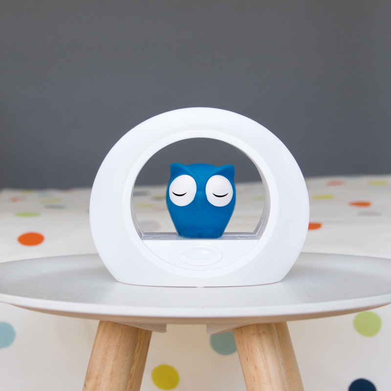 Нічник зі звуковою активацією Zazu совеня LOU синій