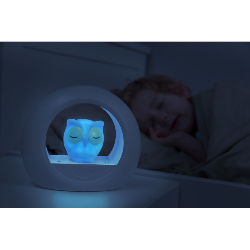 Нічник зі звуковою активацією Zazu совеня LOU синій