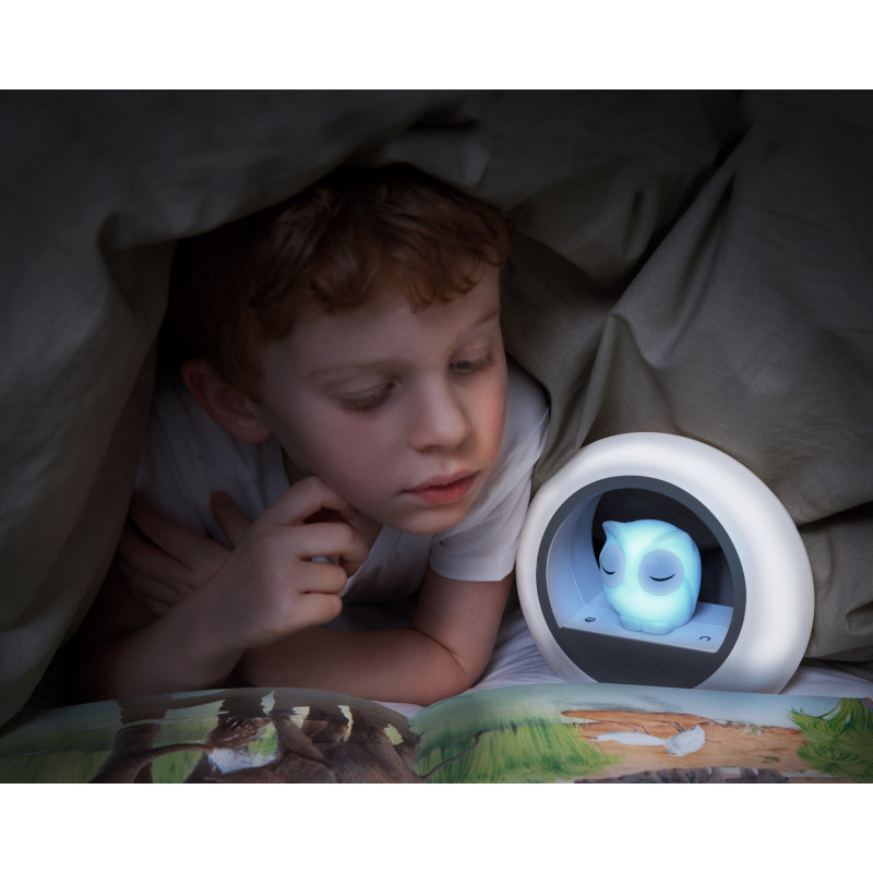 Нічник зі звуковою активацією Zazu совеня LOU синій