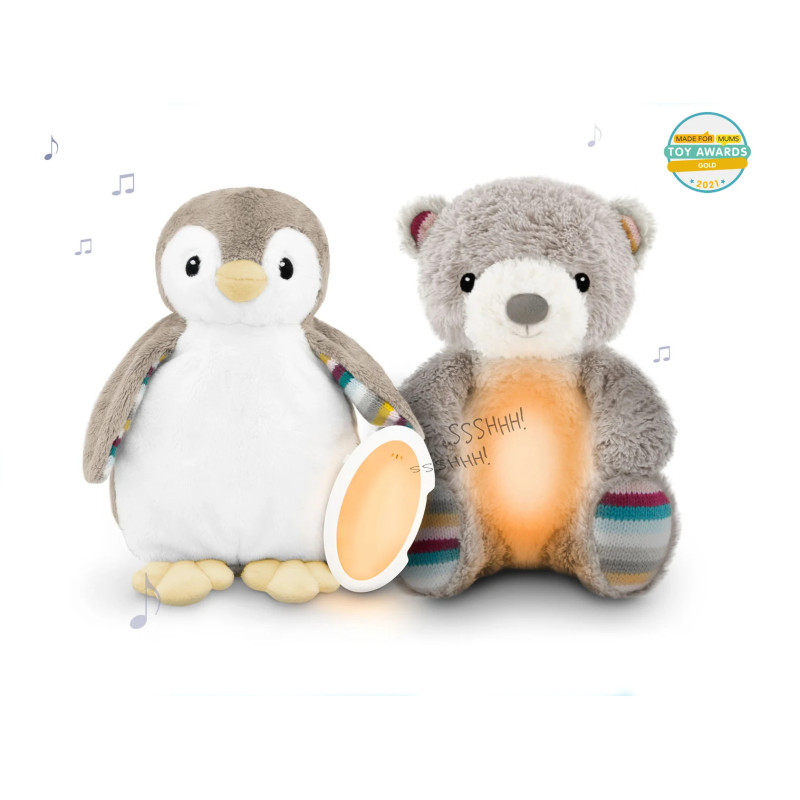 Музичний заспокійливий комфортер Zazu пінгвін PHOEBE з нічником і записом голосу