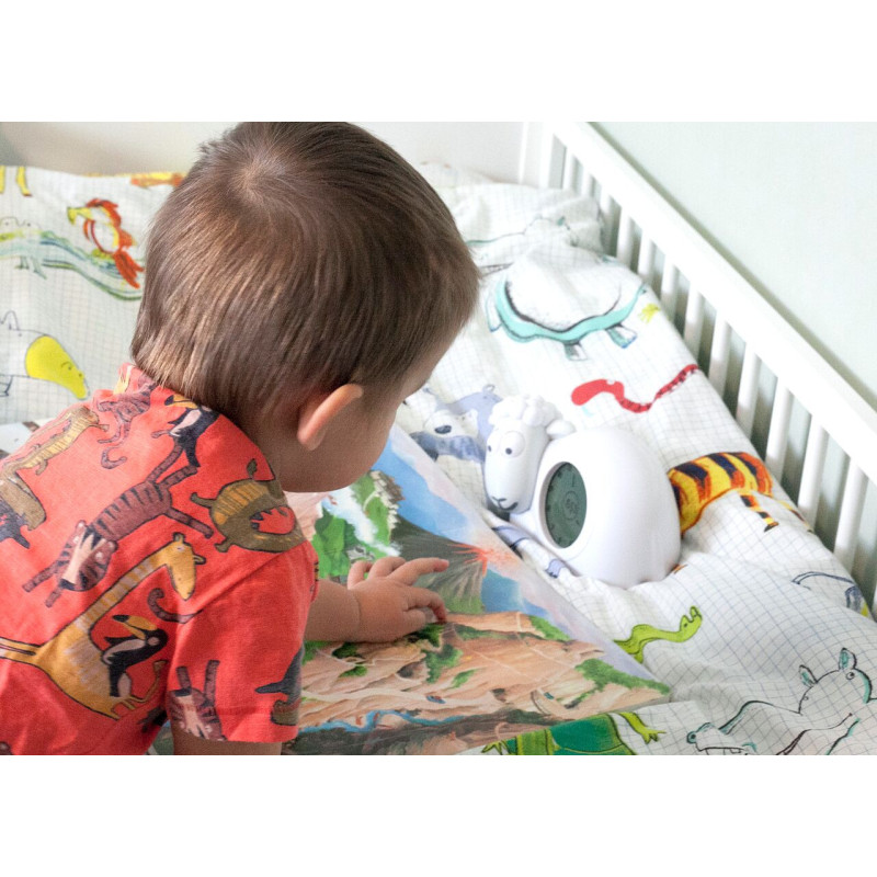 Тренер для сну з нічником Zazu ягня SAM сірий