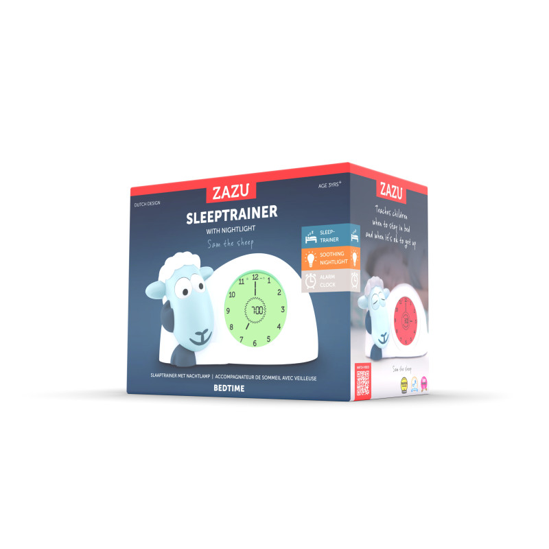 Тренер для сну з нічником Zazu ягня SAM блакитний