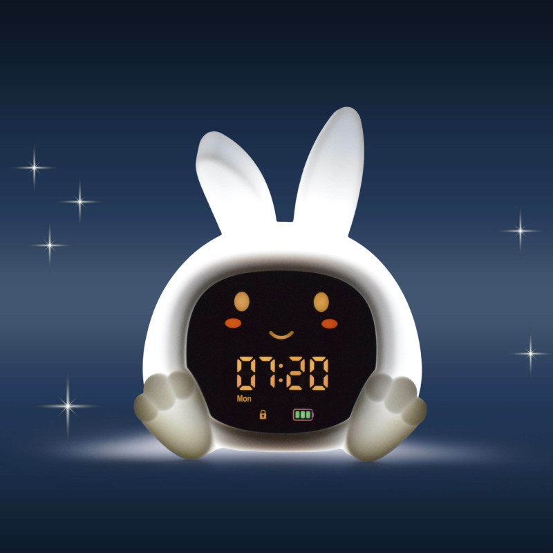 Нічник-годинник тренер сну Zazu зайчик SARAH