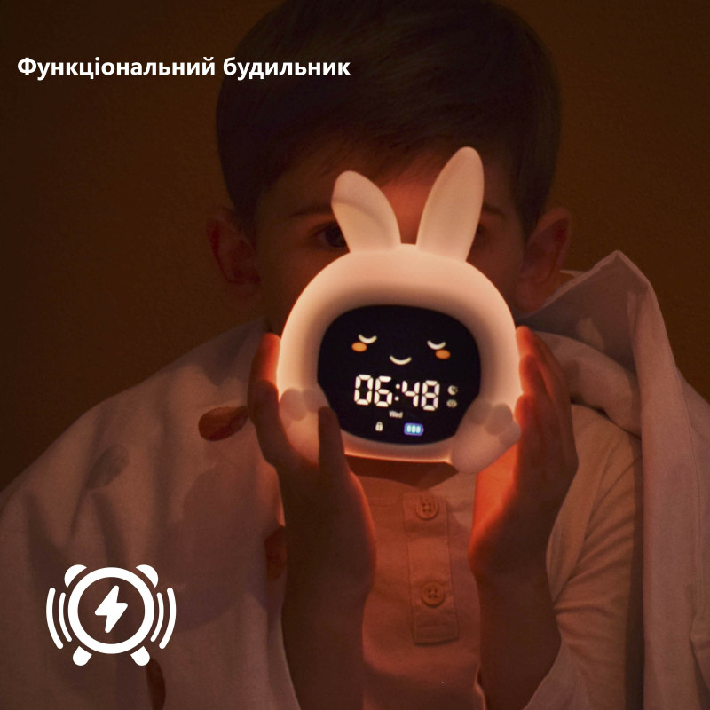 Нічник-годинник тренер сну Zazu зайчик SARAH