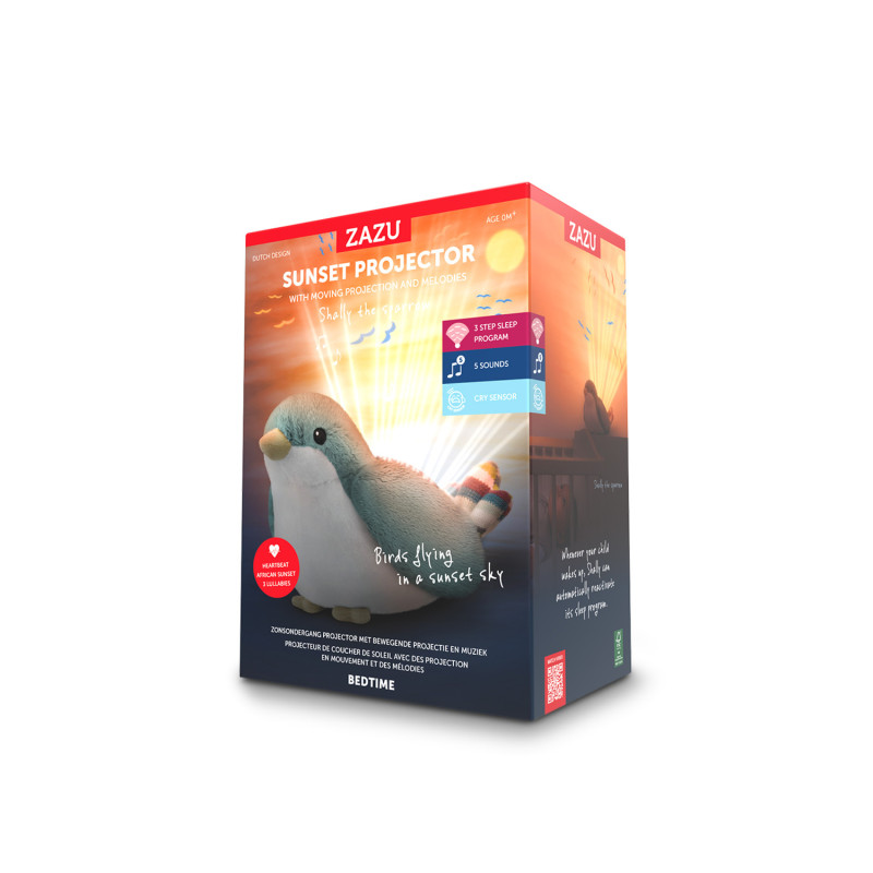 Проектор з рухомою проекцією заходу сонця і мелодіями Zazu пташка SHALLY