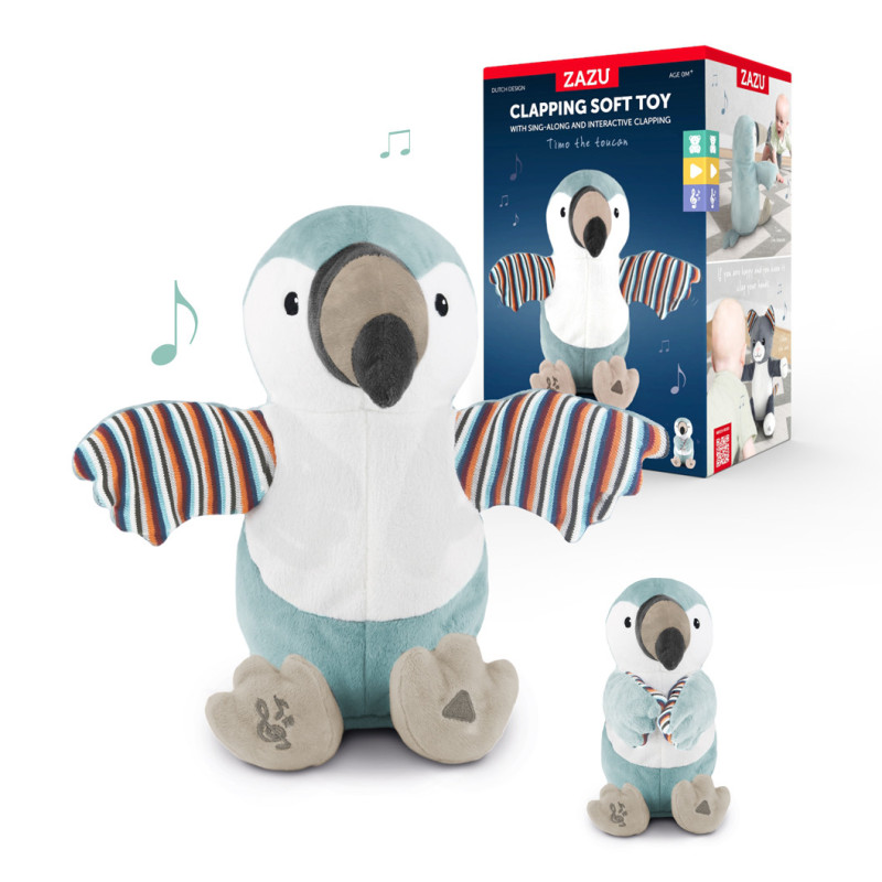 М'яка інтерактивна музична іграшка Zazu тукан TIMO