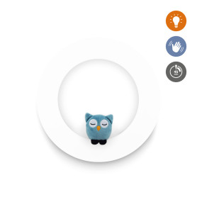 Настінний багатокольоровий світильник-нічник Zazu з м'якими іграшками на магніті WALL