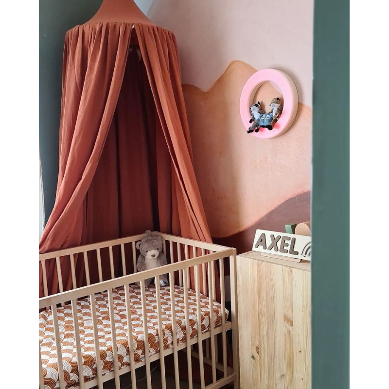 Настінний багатокольоровий світильник-нічник Zazu з м'якими іграшками на магніті WALL