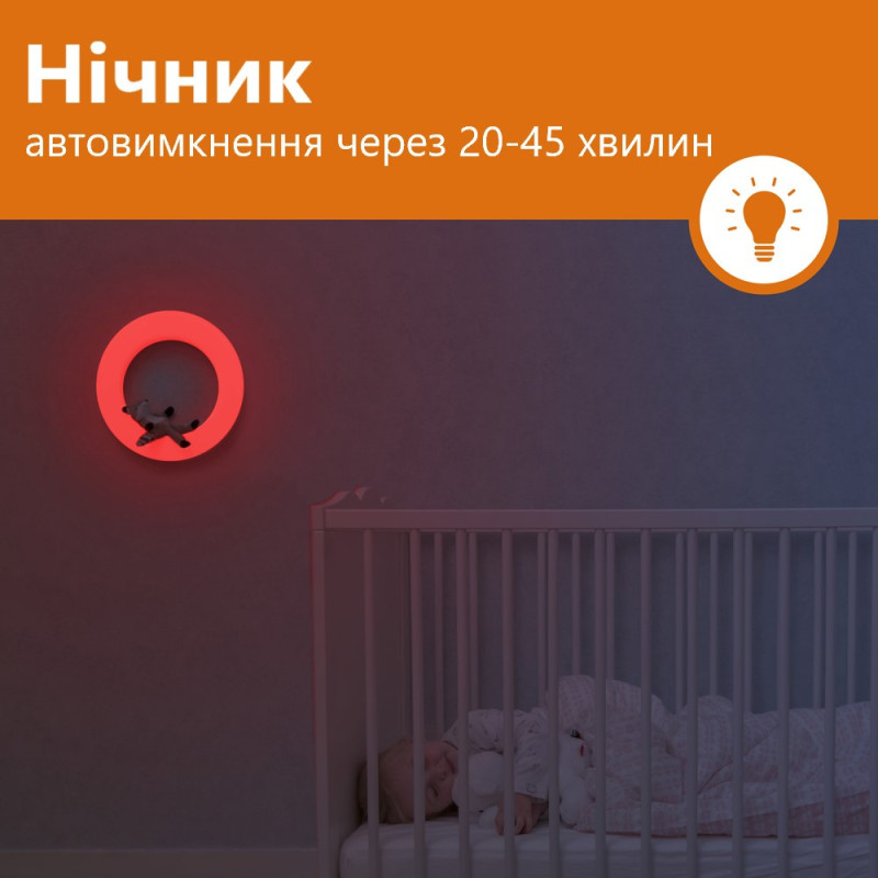 Настінний багатокольоровий світильник-нічник Zazu з м'якими іграшками на магніті WALL