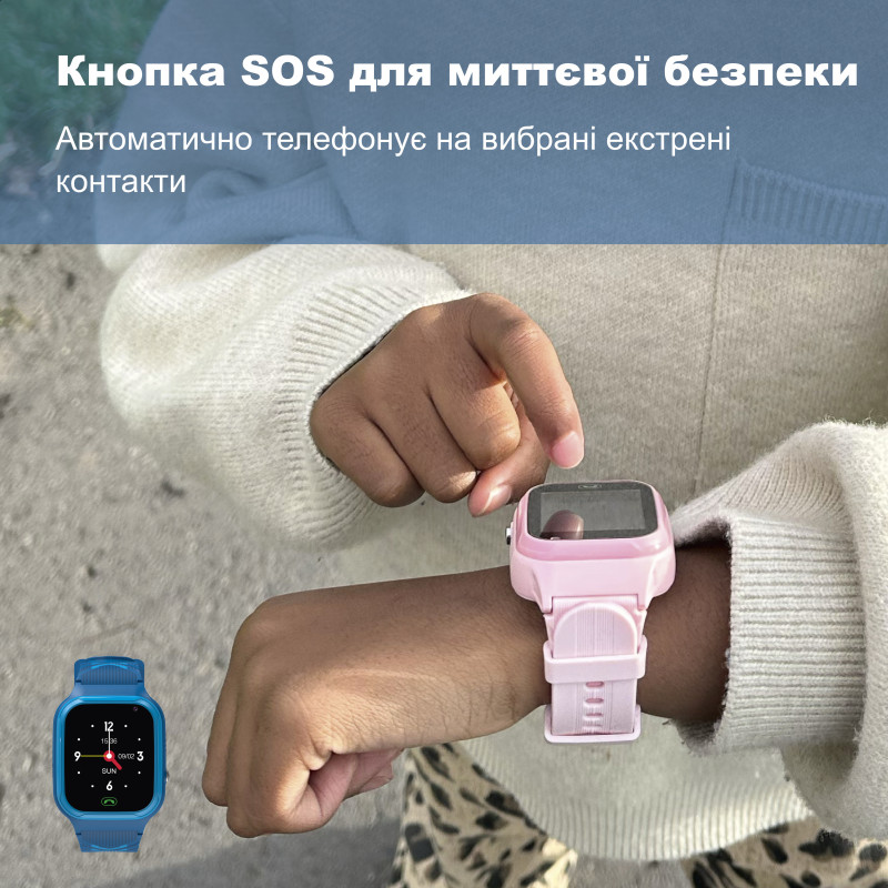 Дитячій смарт-годинник телефон Zazu 4G GPS синій