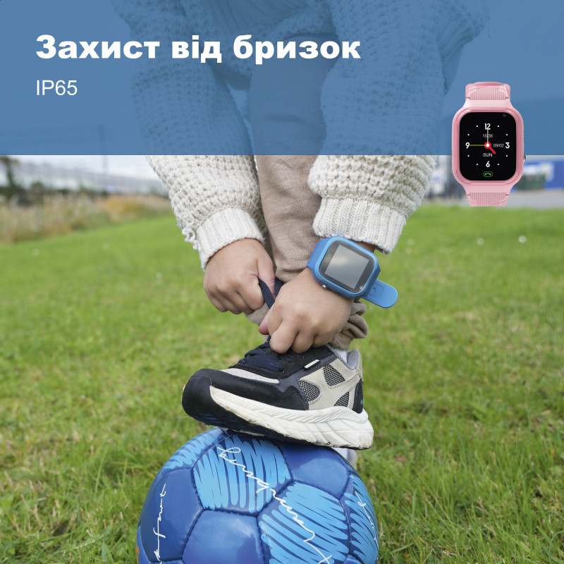 Дитячій смарт-годинник телефон Zazu 4G GPS рожевий