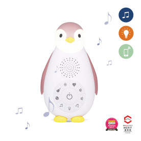 Музичний комфортер з нічником Zazu пінгвін ZOE рожевий