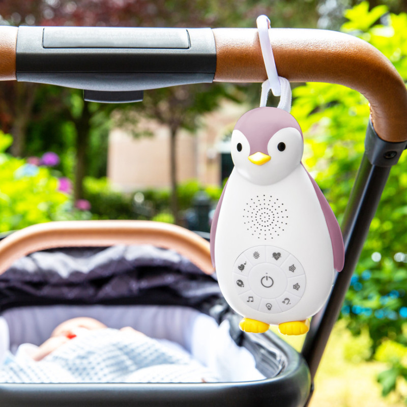 Музичний комфортер з нічником Zazu пінгвін ZOE рожевий