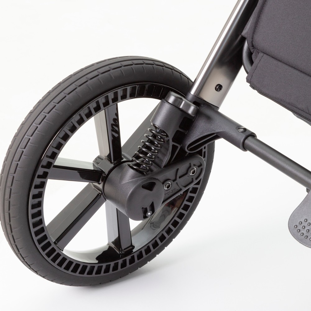 Carrello Omega CRL-6530/1 - дитяча коляска 2в1, всесезонний візочок з ліхтариком LED • Perfect Green