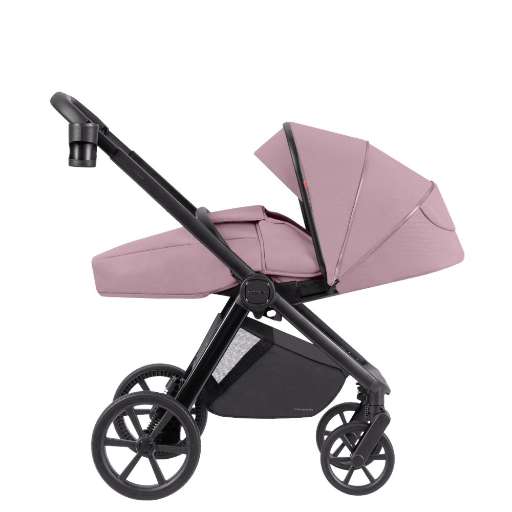 Carrello Omega Plus CRL-6545 - дитяча коляска 3в1 з автокріслом для найменших (0-13 кг, 40-87 см) • Galaxy Pink