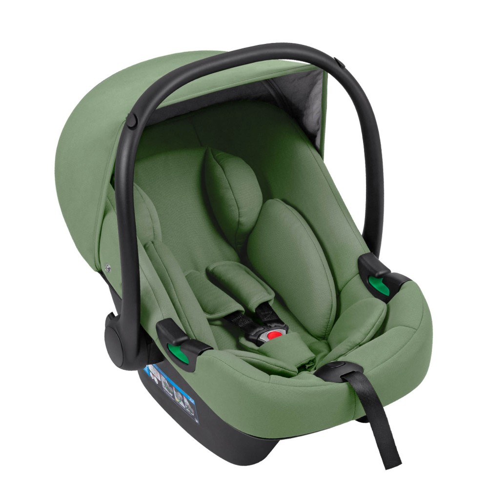 Carrello Omega CRL-6535/1 - дитяча коляска 3в1 з автокріслом для найменших (0-13 кг, 40-87 см) • Perfect Green