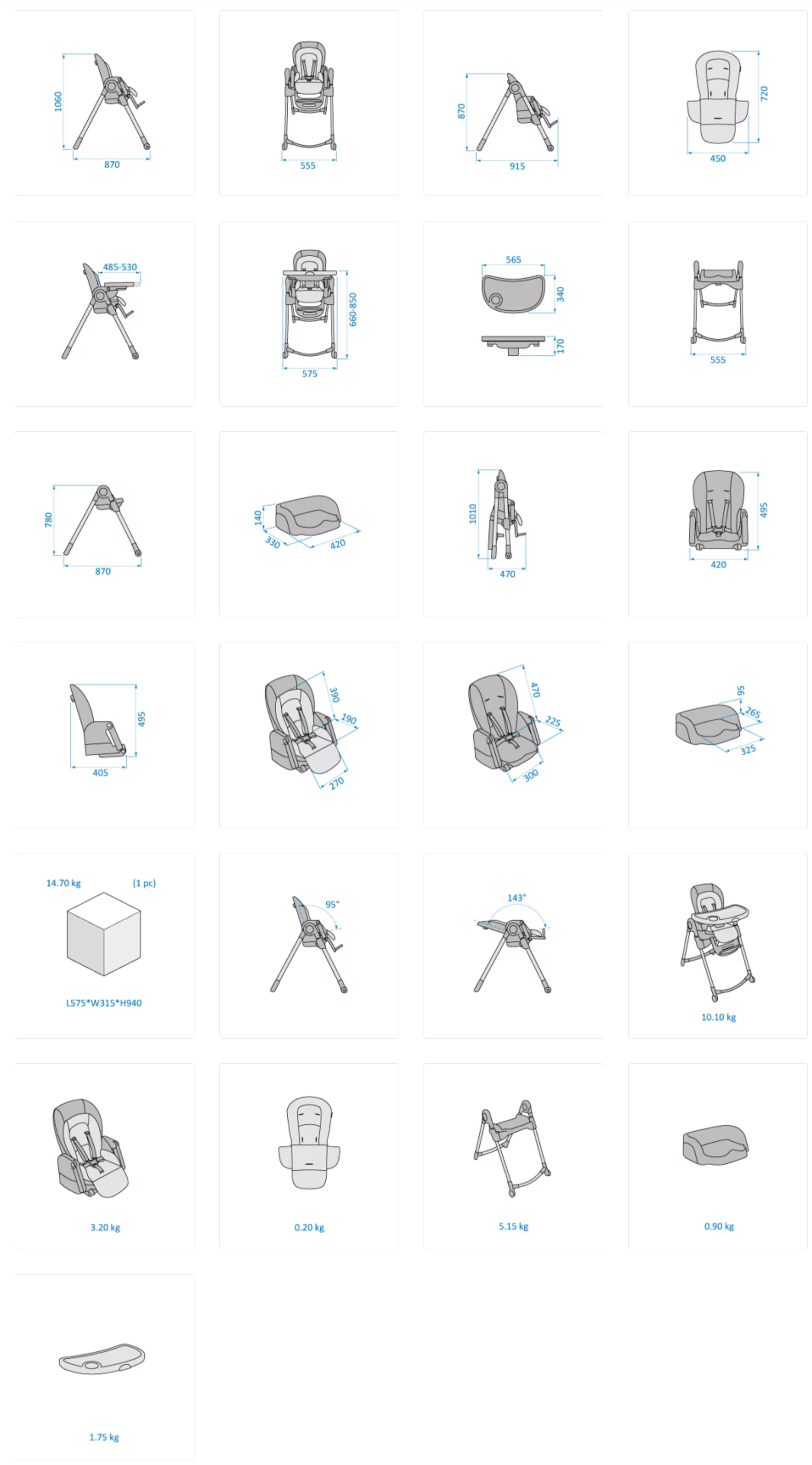 Maxi-Cosi Minla Highchair Стільчик зручна форма для спільного відпочинку та годування