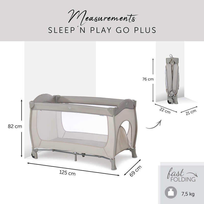 для щоденного використання манеж-ліжечко Hauck Sleep N Play Go Plus 