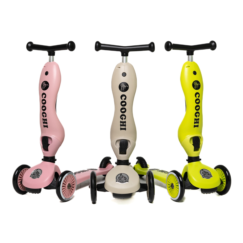 для щоденного використання самокат 3 в 1 Cooghi V3 Classic (Grey)