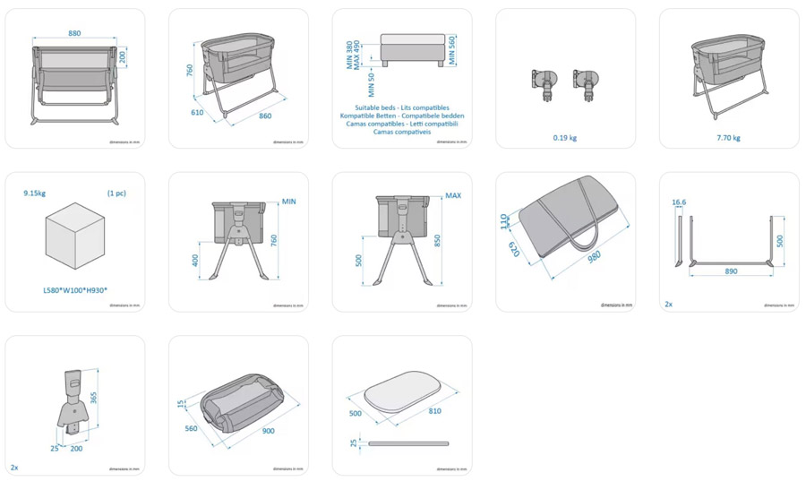Розміри MAXI-COSI Tori