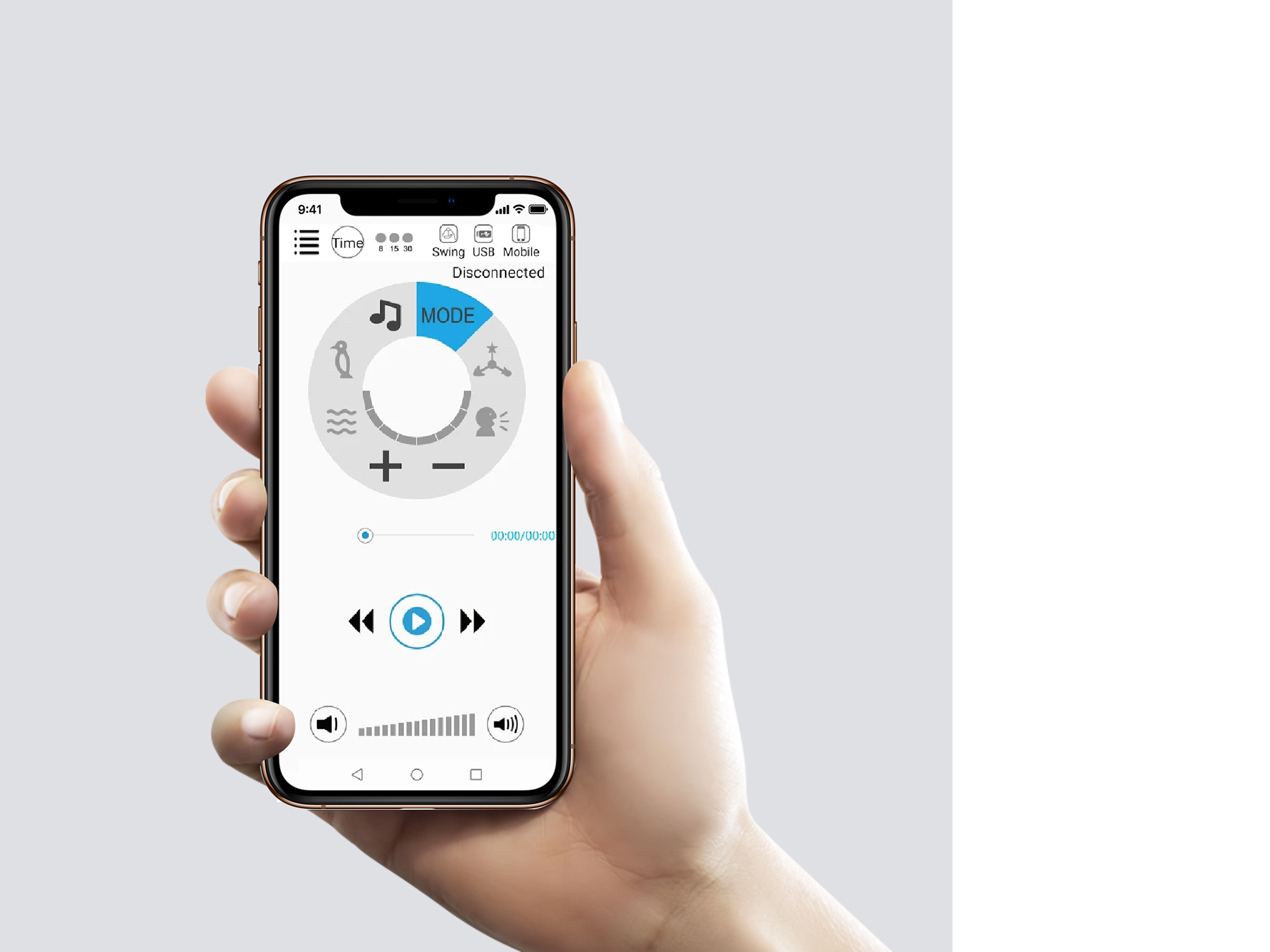 Крісло-гойдалка Cascata