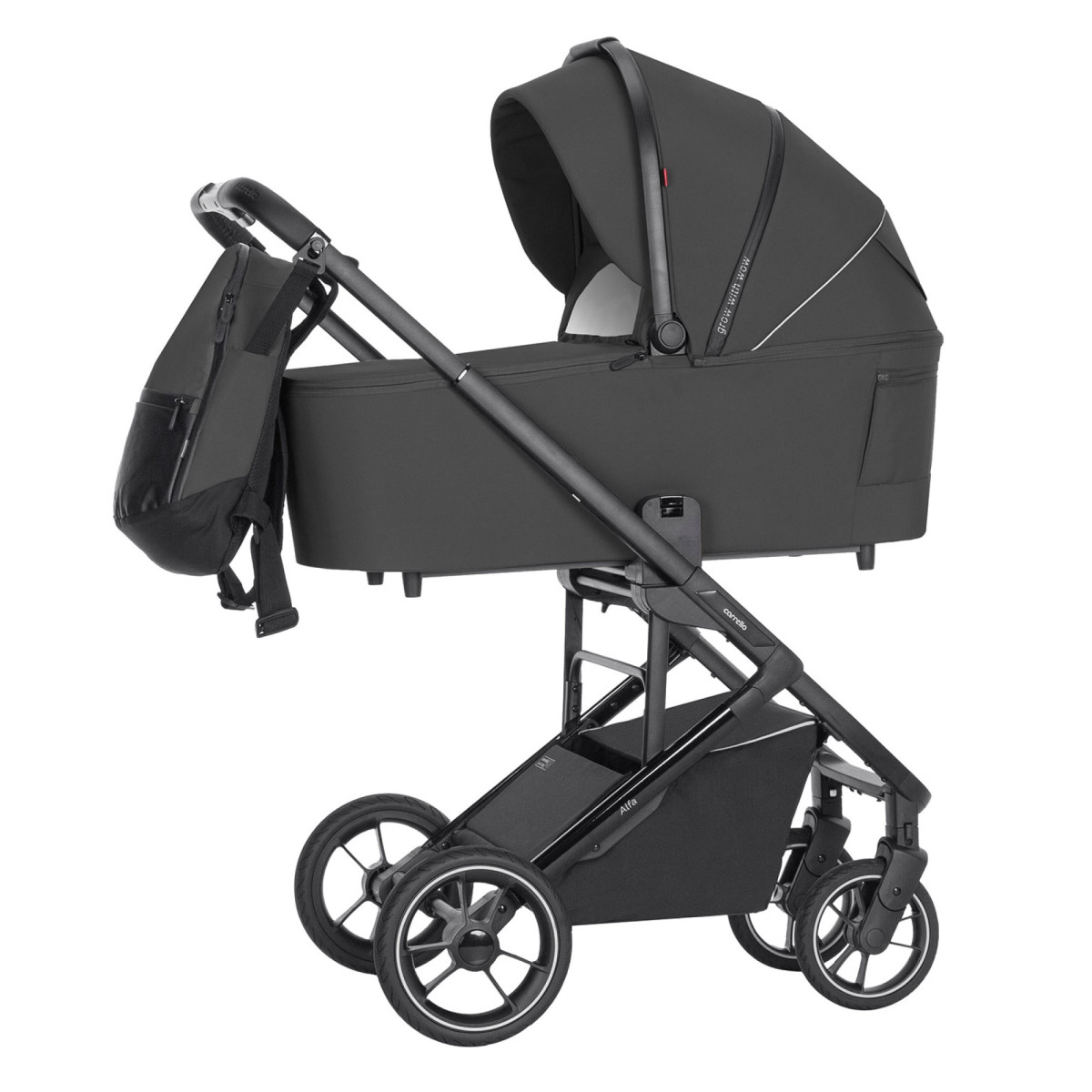 Коляска універсальна CARRELLO Alfa CRL-6507 (2in1) Graphite Grey