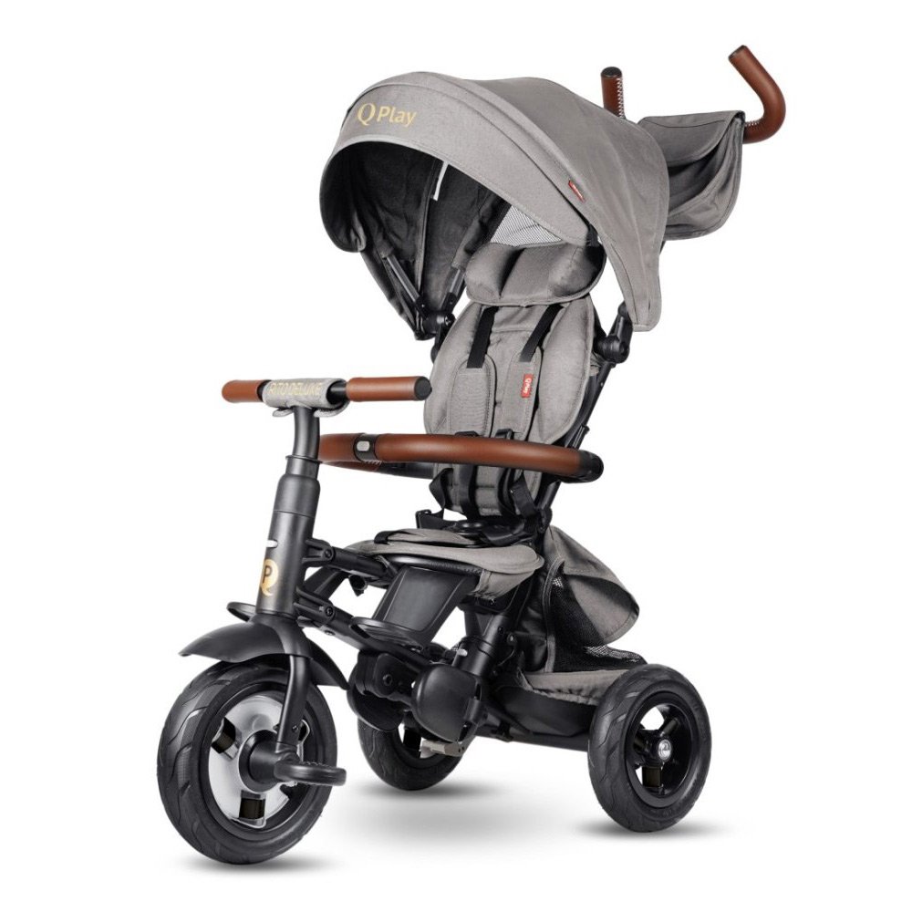 Велосипед складаний триколісний QPlay Rito Deluxe (Grey) | kidzer.ua